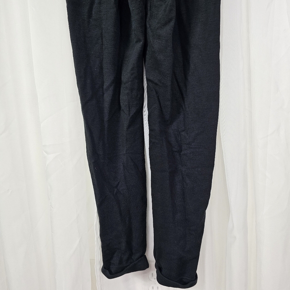 Banana Republic black Onesie jumpsuit zip front zip cuff rolled hems Size XS - Picture 7 of 8